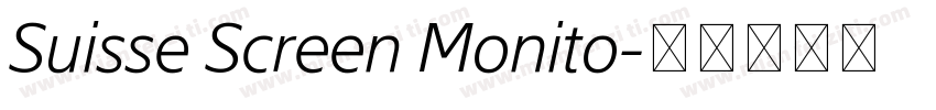 Suisse Screen Monito字体转换
